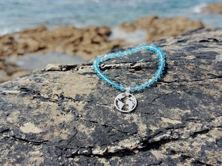 Peridot & Aquamarine Skinny Stacker Bracelet (6mm beads) – Love N' Lava  Designs