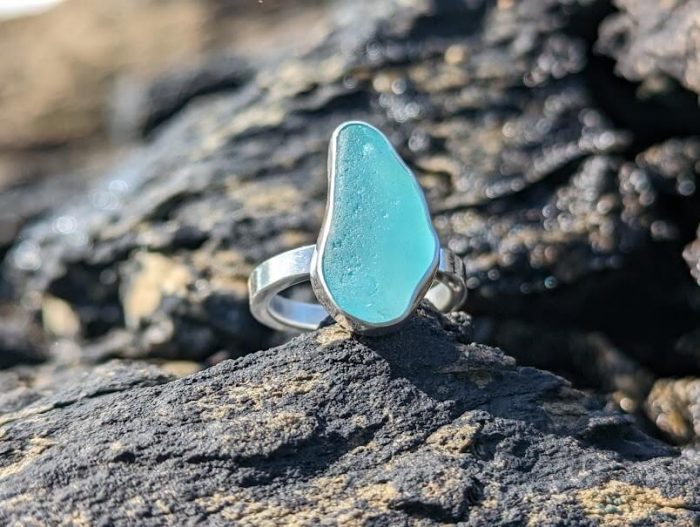 Cornish Sea Glass Ring 5