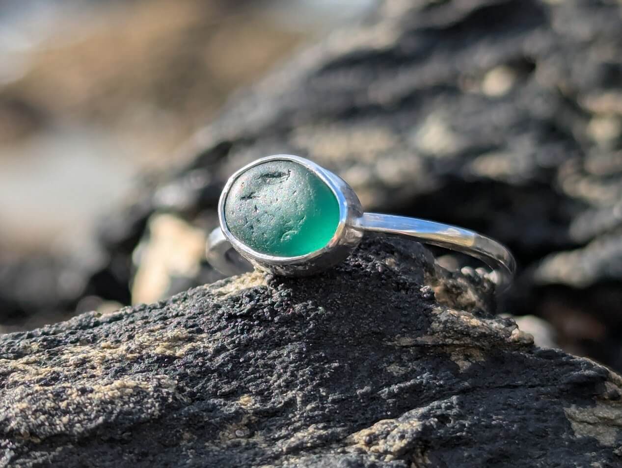 Sea Glass Green Ring 1a