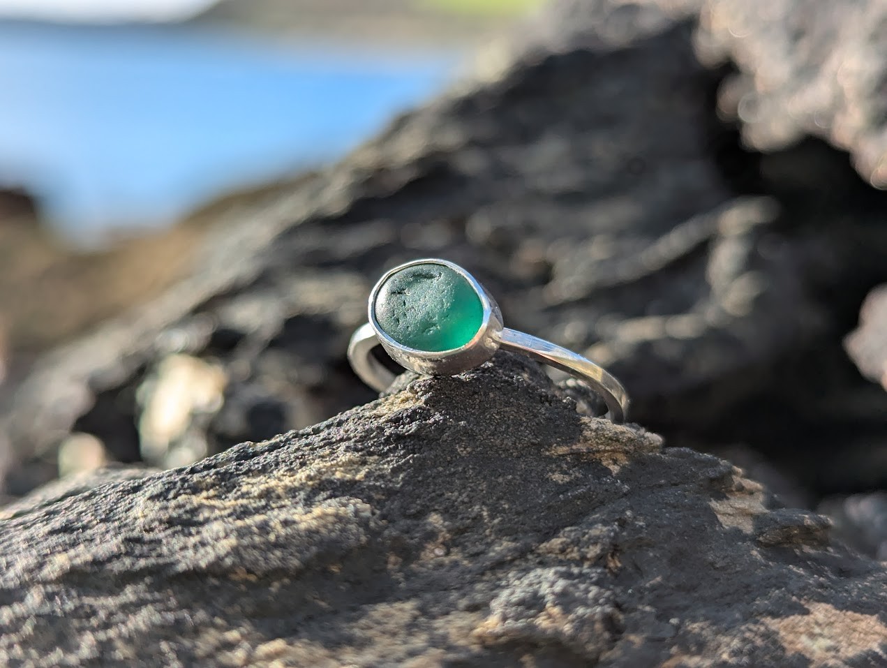 Sea Glass Green Ring 9