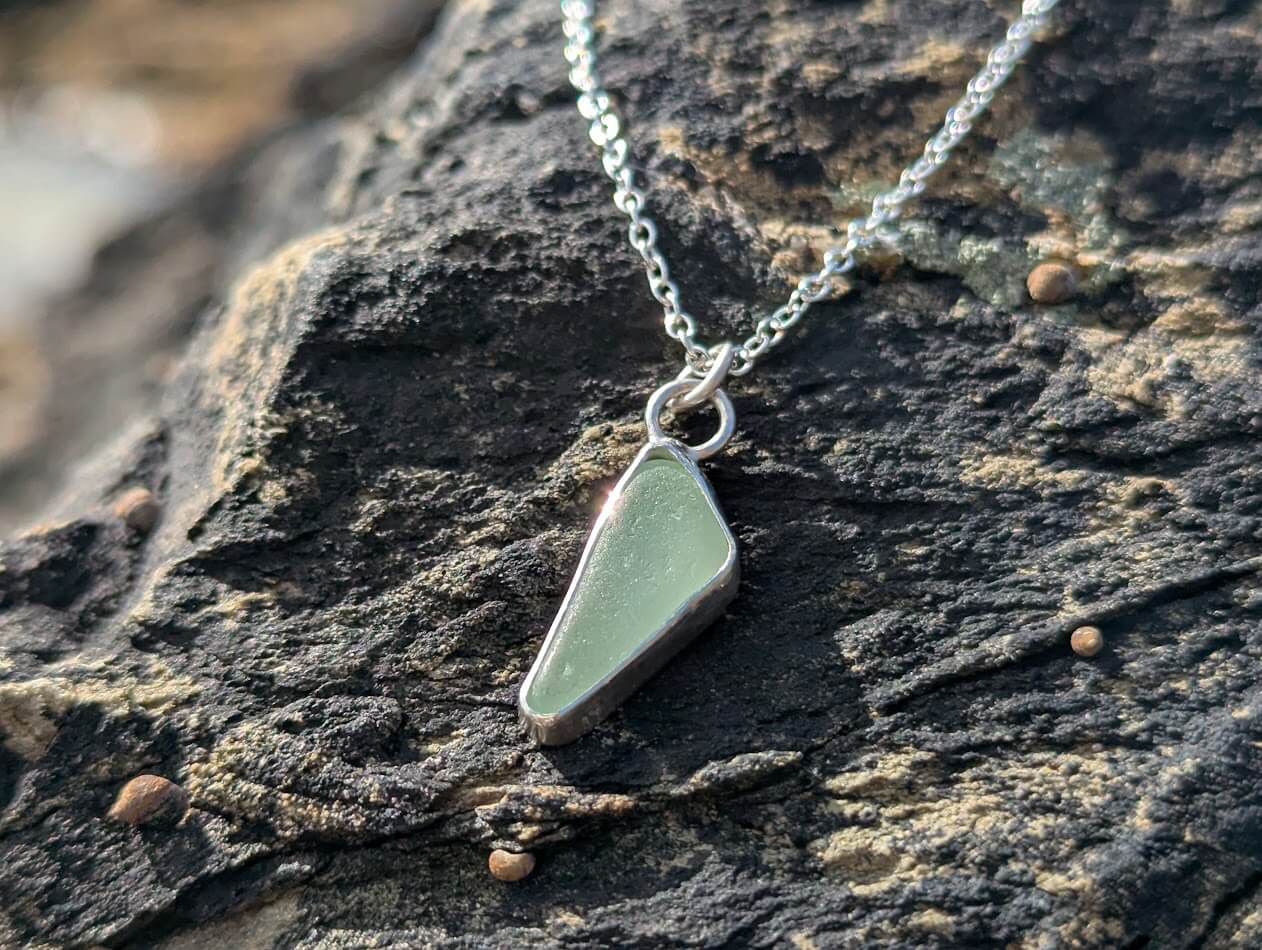 Cornish Sea Glass Necklace 1a