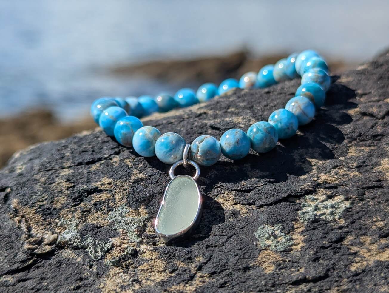 Sea glass bracelet 1