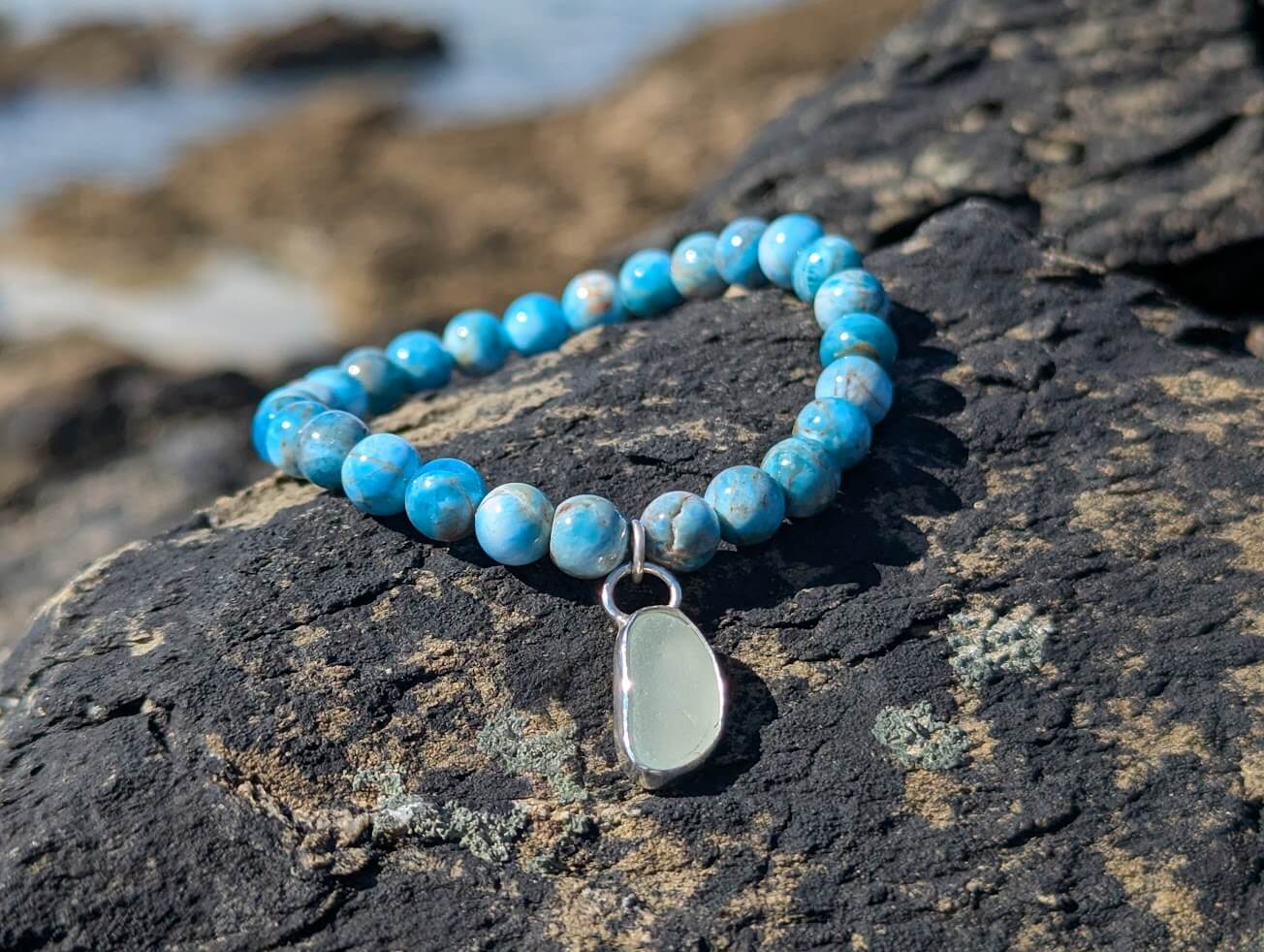 Sea Glass Bracelet - Apatite - Image 5