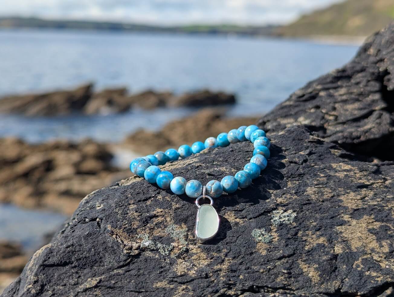 Sea Glass Bracelet - Apatite - Image 6