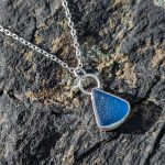 Blue Sea Glass Necklace 3