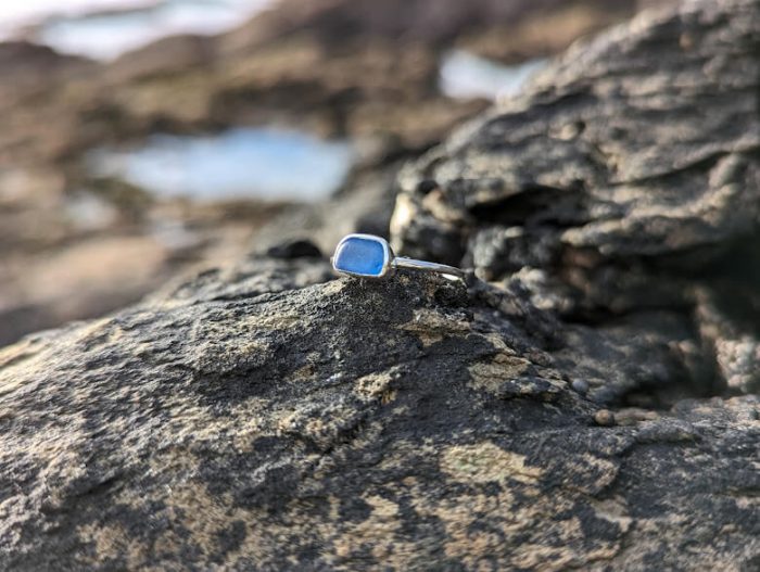 Sea Glass Engagement Ring 4