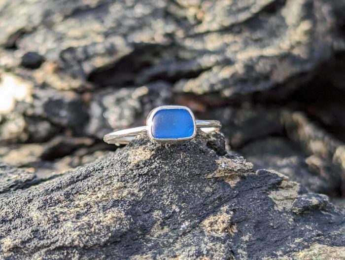 Sea Glass Engagement Ring 5