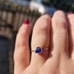 custom engagement sea glass ring