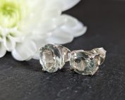 Green Gemstone Earrings 1