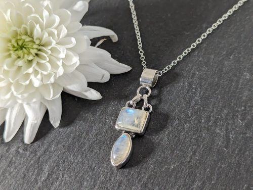Silver Moonstone Necklace 1