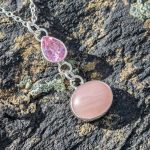 Rose Quartz Topaz Pendant 2