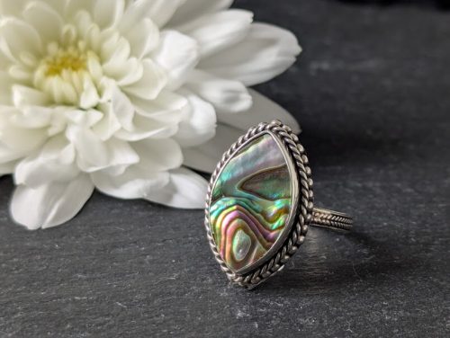 Vintage Abalone Ring 2a