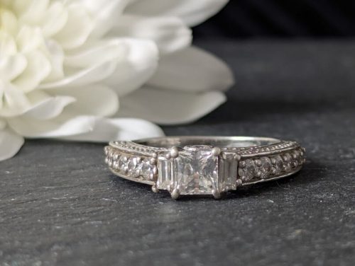 Vintage Cubic Zirconia Ring 2a