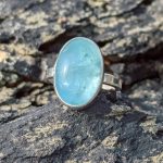 Aquamarine Silver Ring 1