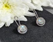 Silver Moonstone Earrings 1