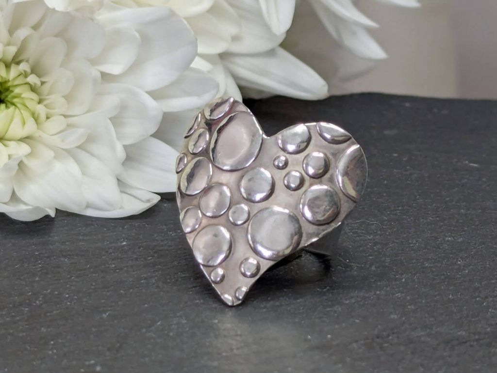 Silver Heart Ring