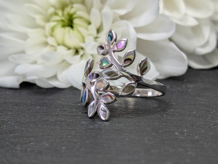 Silver Shell Ring • Size N - Image 2