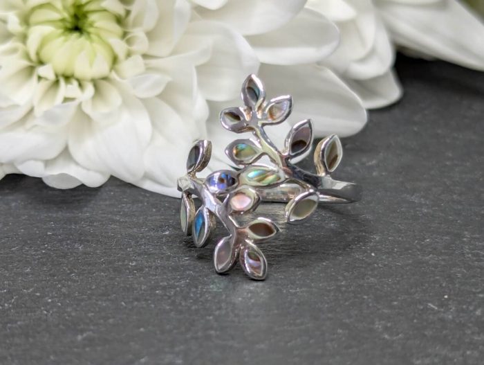 Silver Shell Ring • Size N - Image 3