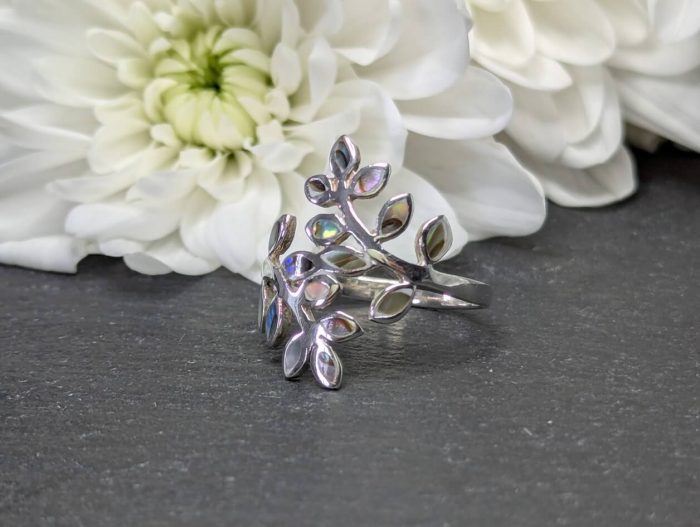 Silver Shell Ring • Size N - Image 5
