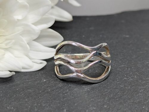 Sterling Silver Wave Ring 1