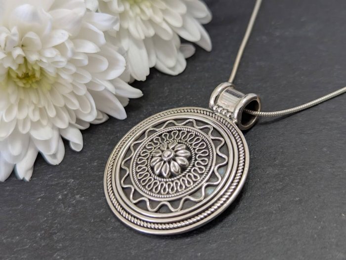Indian Silver Pendant - Image 3