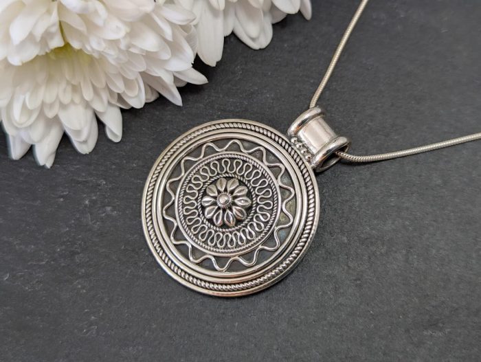 Indian Silver Pendant - Image 4