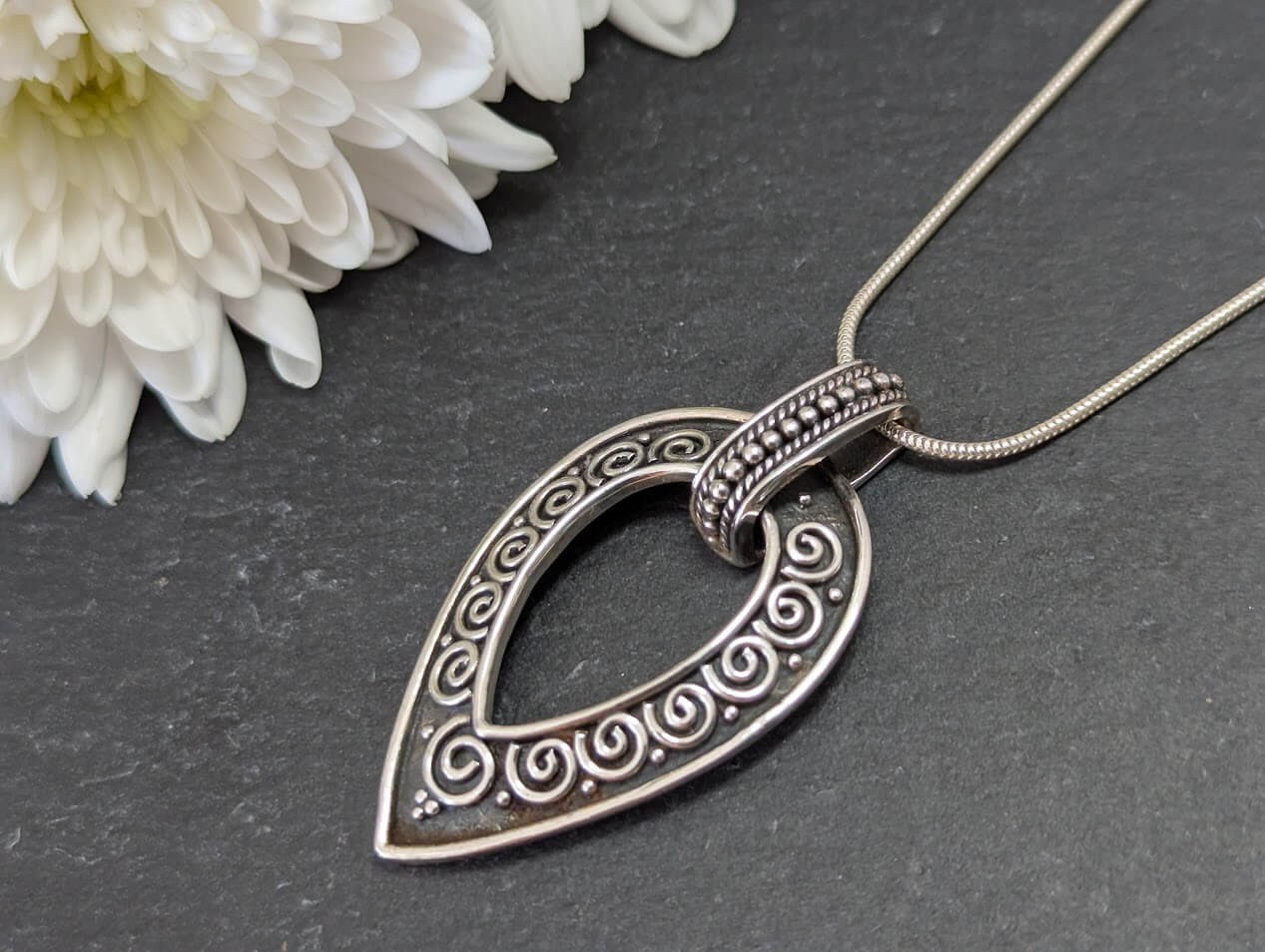 Indian Silver Pendant - Image 4