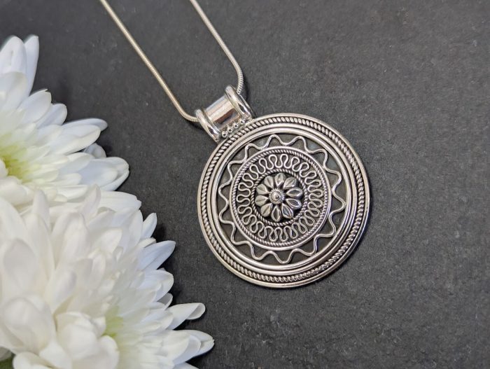 Indian Silver Pendant - Image 5