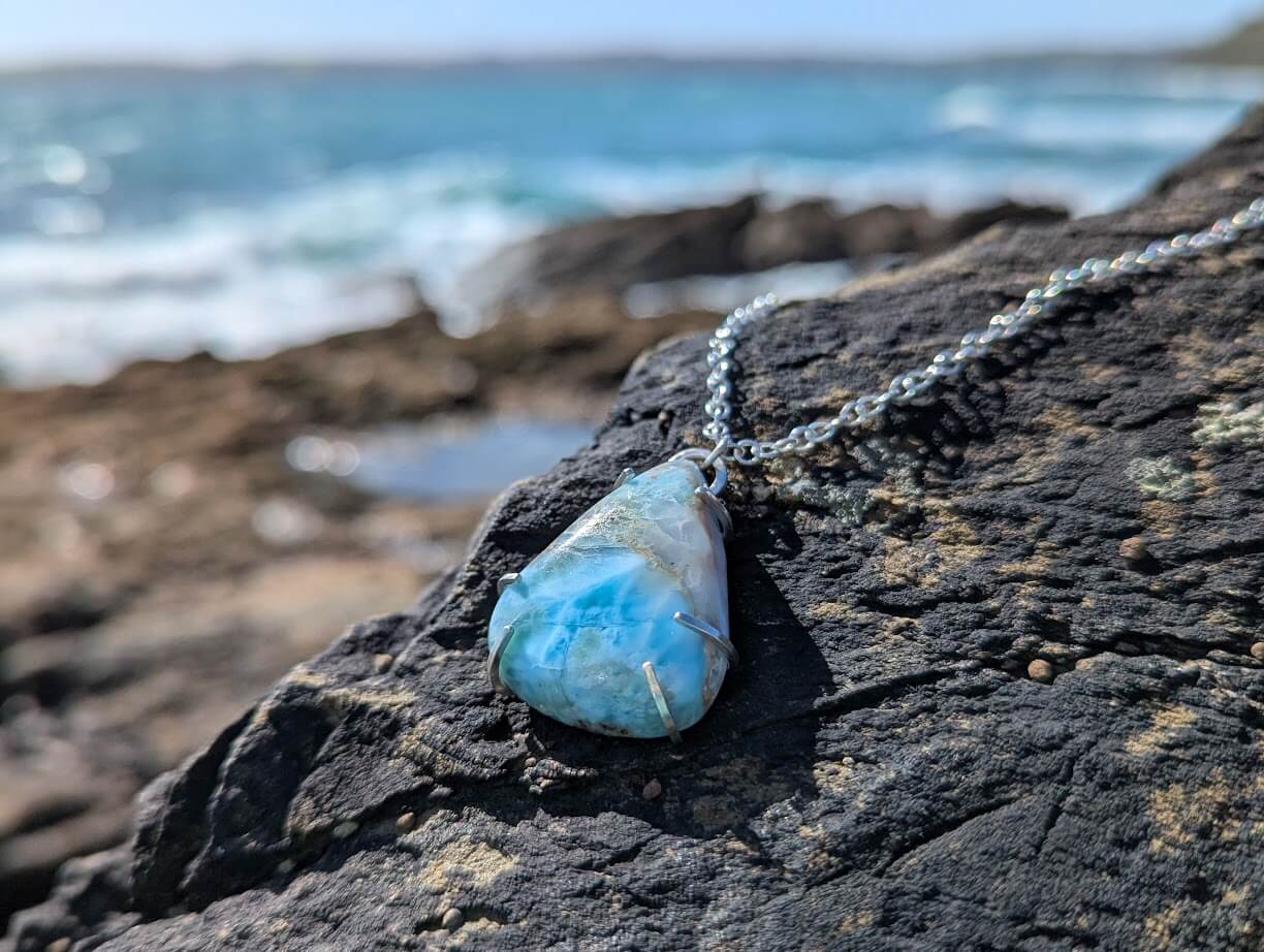 Larimar Pendant Silver 1