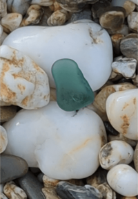 Deep teal sea glass