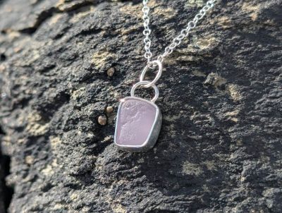 Sea Glass Lilac Necklace
